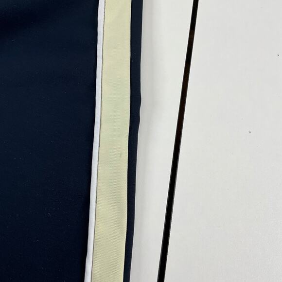 Zara Wide Leg Navy Blue Side Striped Trouser Tracker Pants Womens Sz S - Picture 14 of 14